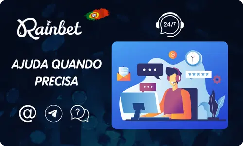 Interface de suporte multilingue no Rainbet App Portugal