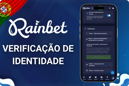 Secção de envio de documentos para verificação KYC no perfil do jogador com campos de upload
